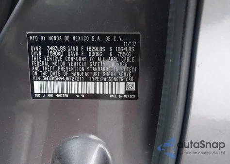 2018 Honda Fit Lx z USA, uszkodzony, nr VIN 3HGGK5H44JM727011